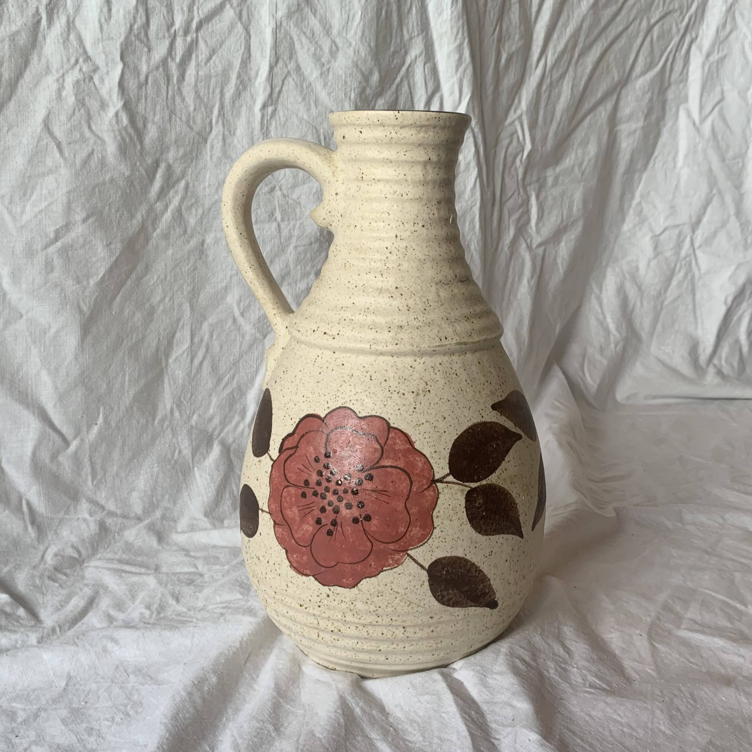 Vintage Bay Keramik vase - Wet Germany - 631 30 - floral decor