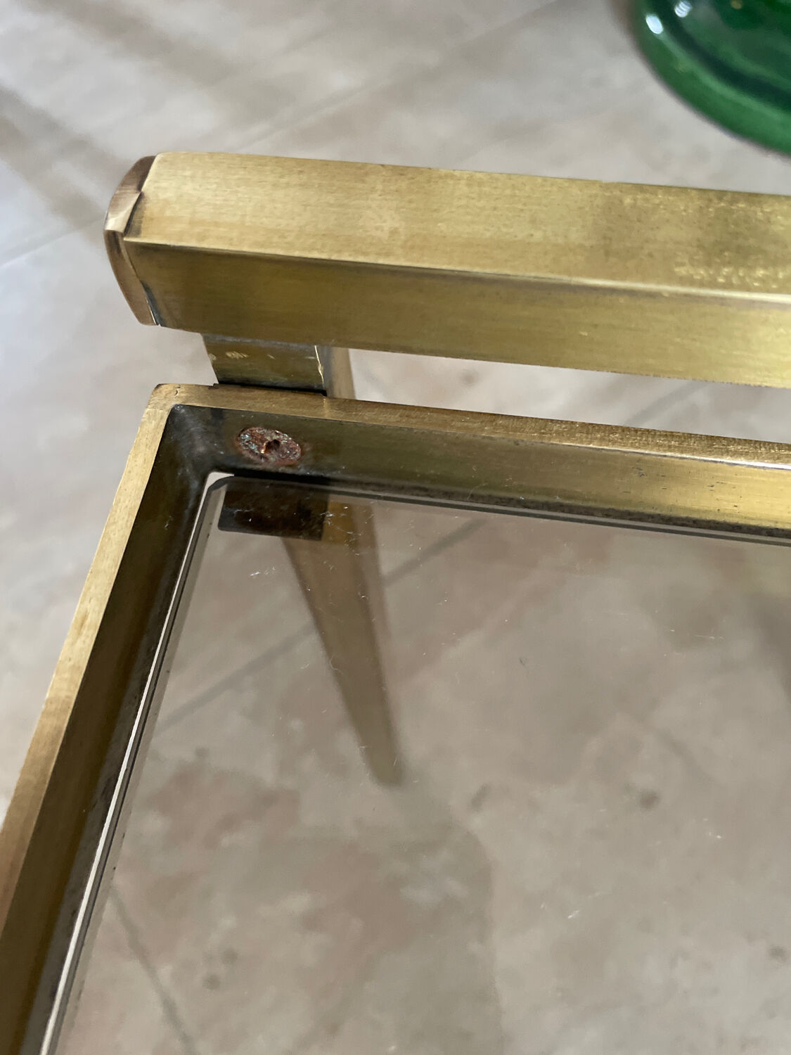 Vintage coffee table end of sofa 1970