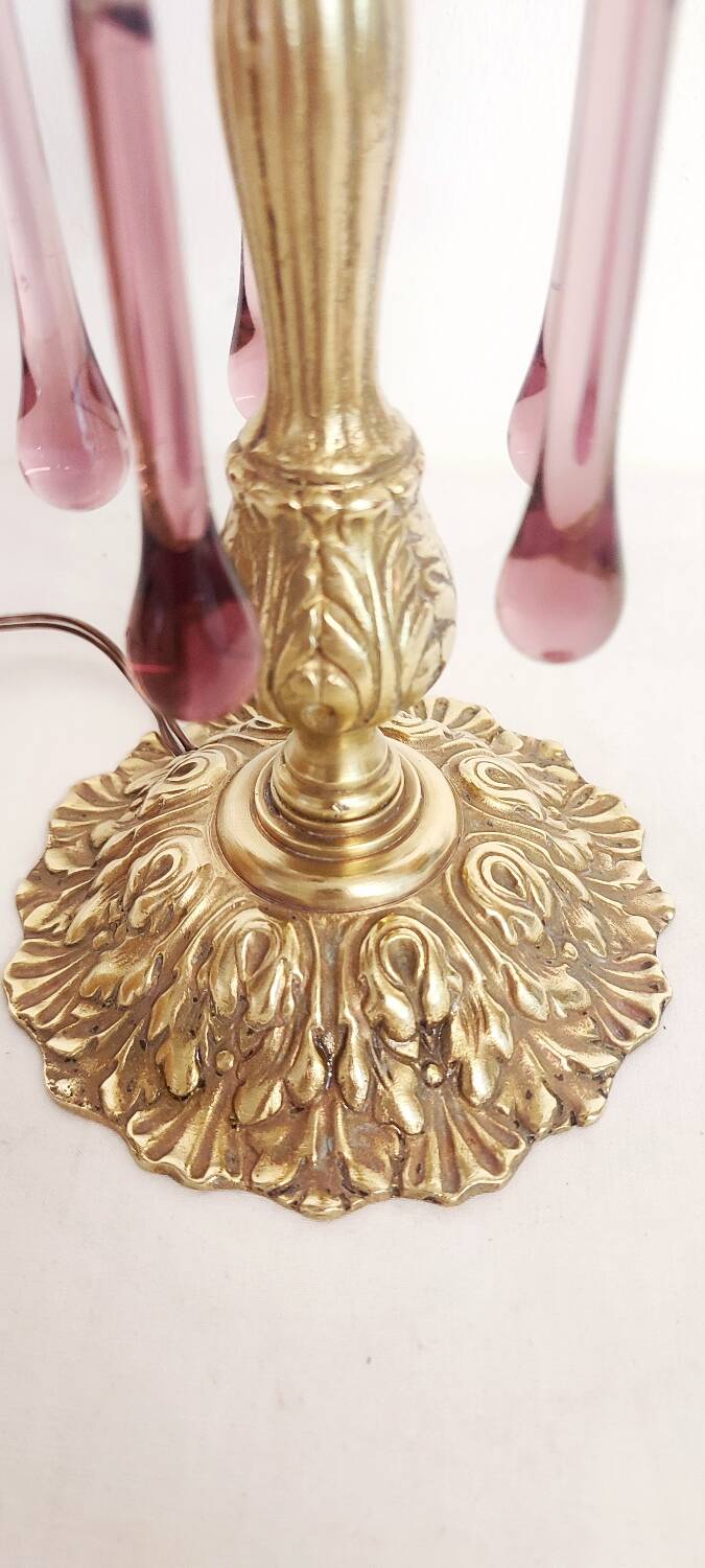 Lampe de table "Art Nouveau" en bronze. Espagne, années 1940.
