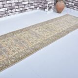 Tapis de couloir Oushak noué à la main