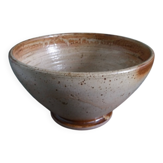 XXL salad bowl in stoneware from Puisaye by Jean-Pierre Prud’homme