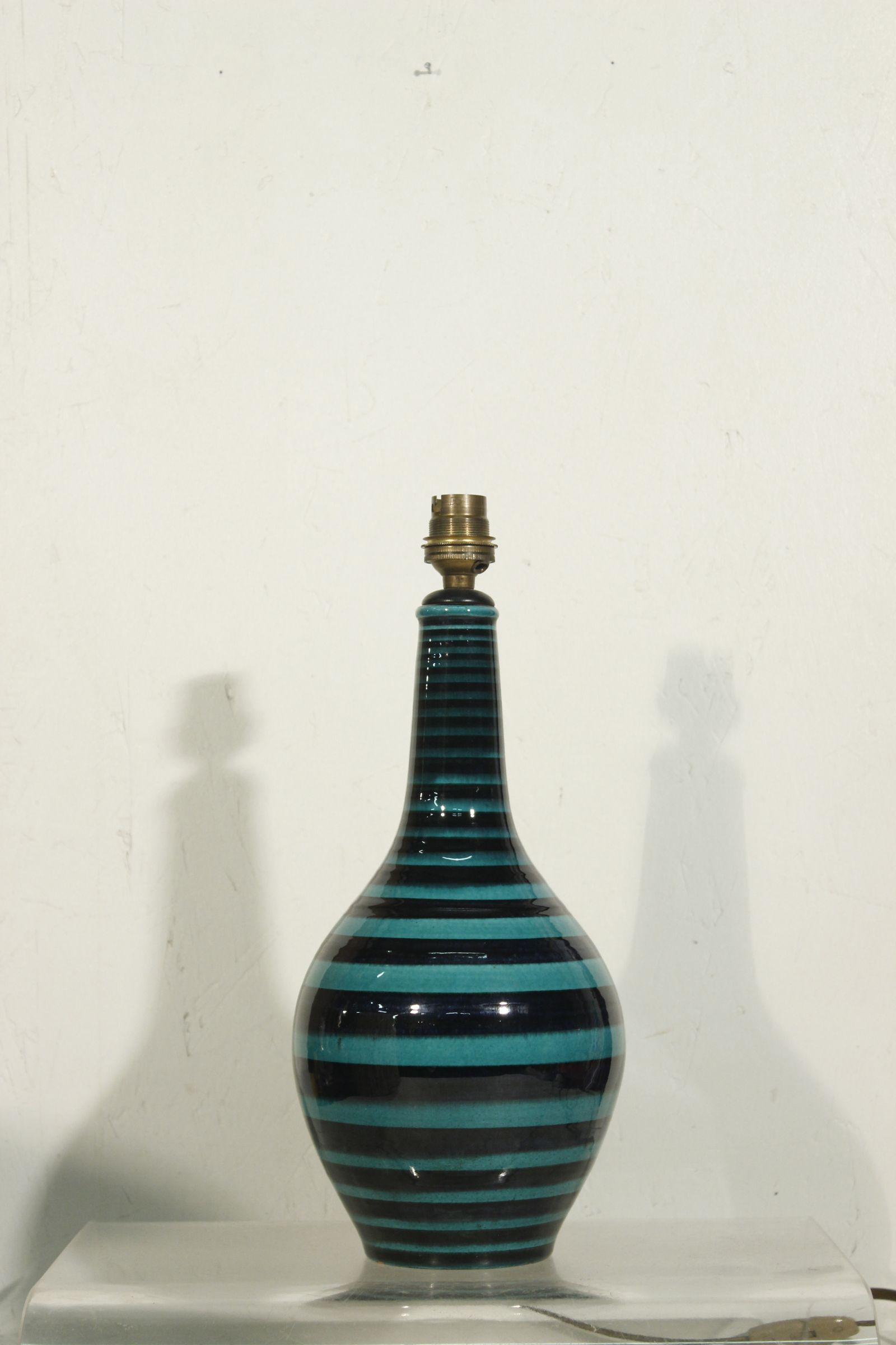 Ceramic lamp base from the Müller workshops in Lucerne Switzerland 1950s