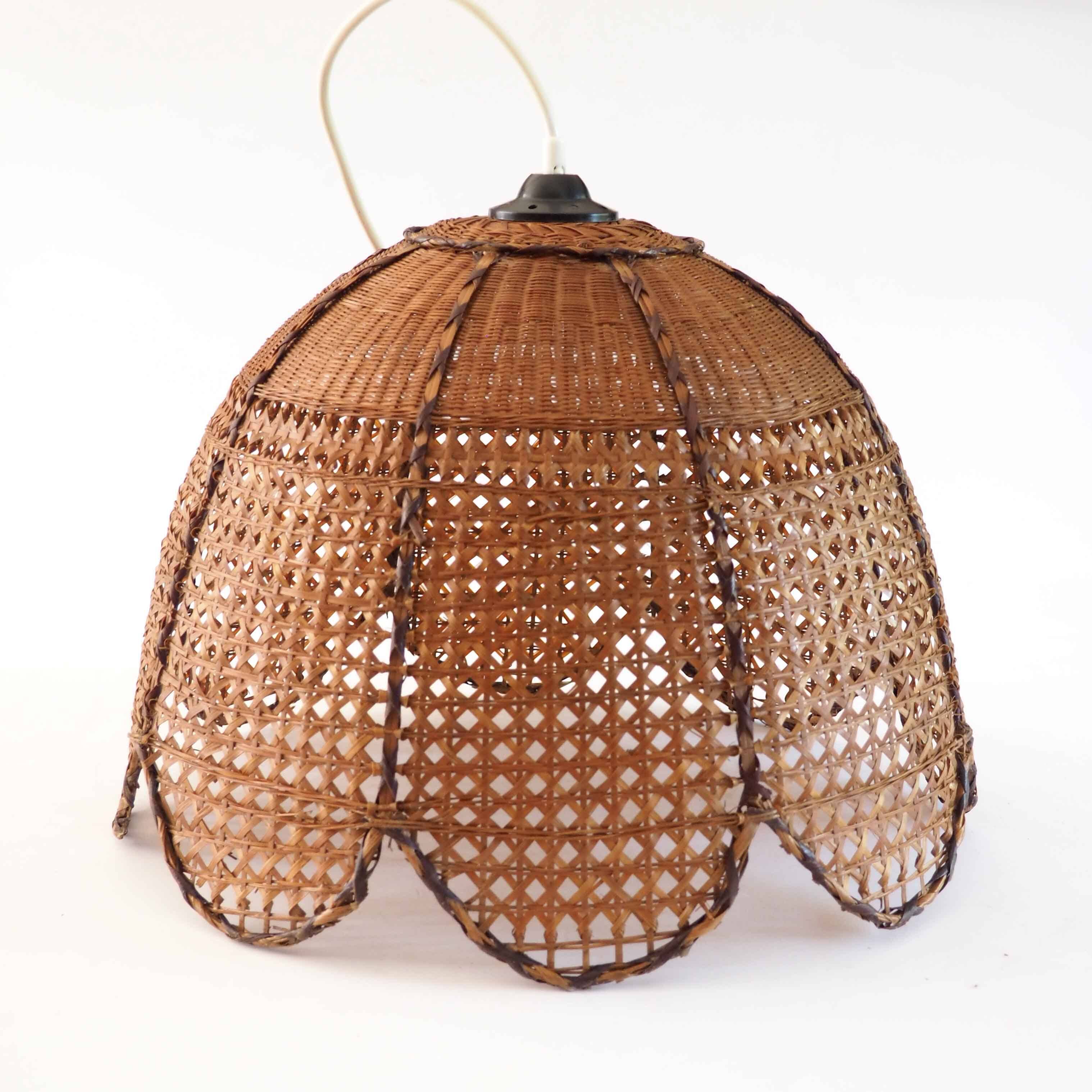 Large cane pendant light