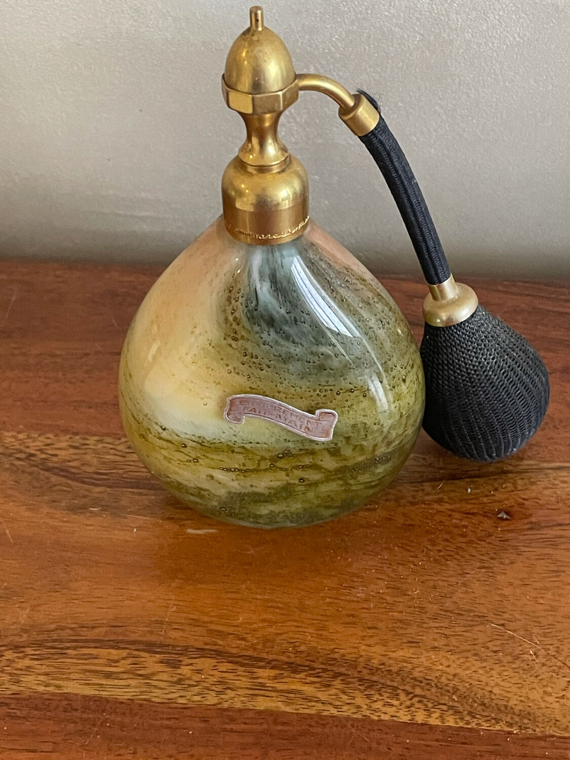 Perfume bottle with pear