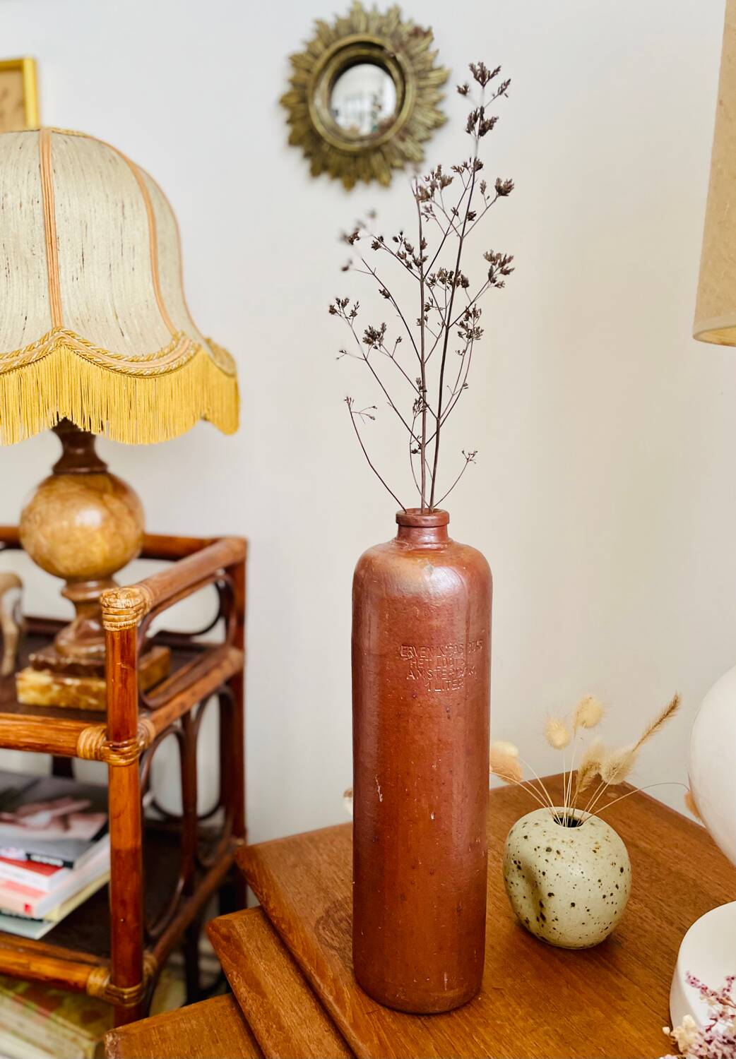 Antique Erven Lucas Bolts Amsterdam stoneware liquor bottle