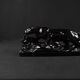 Black ceramic hunting panther from the Art Deco period, circa 1930
