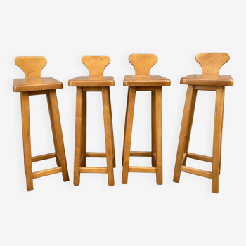 4 Tabourets de bar vintage