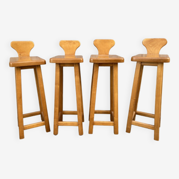 4 vintage bar stools