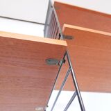 Étagère murale modulaire vintage en teck Nisse String, années 60