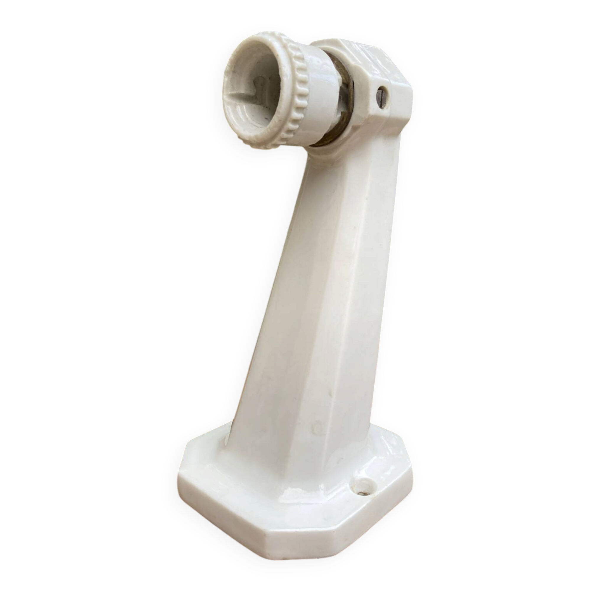 Art Deco wall sconce white porcelain