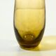 Scandinavian smoked yellow blown glass vase by Lotta Pettersson