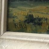 Huile paysage ancienne