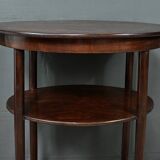 Beech pedestal table, by J. Hoffmann, Maison Thonet, Art Deco – 1930