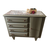 Olive green chest of drawers