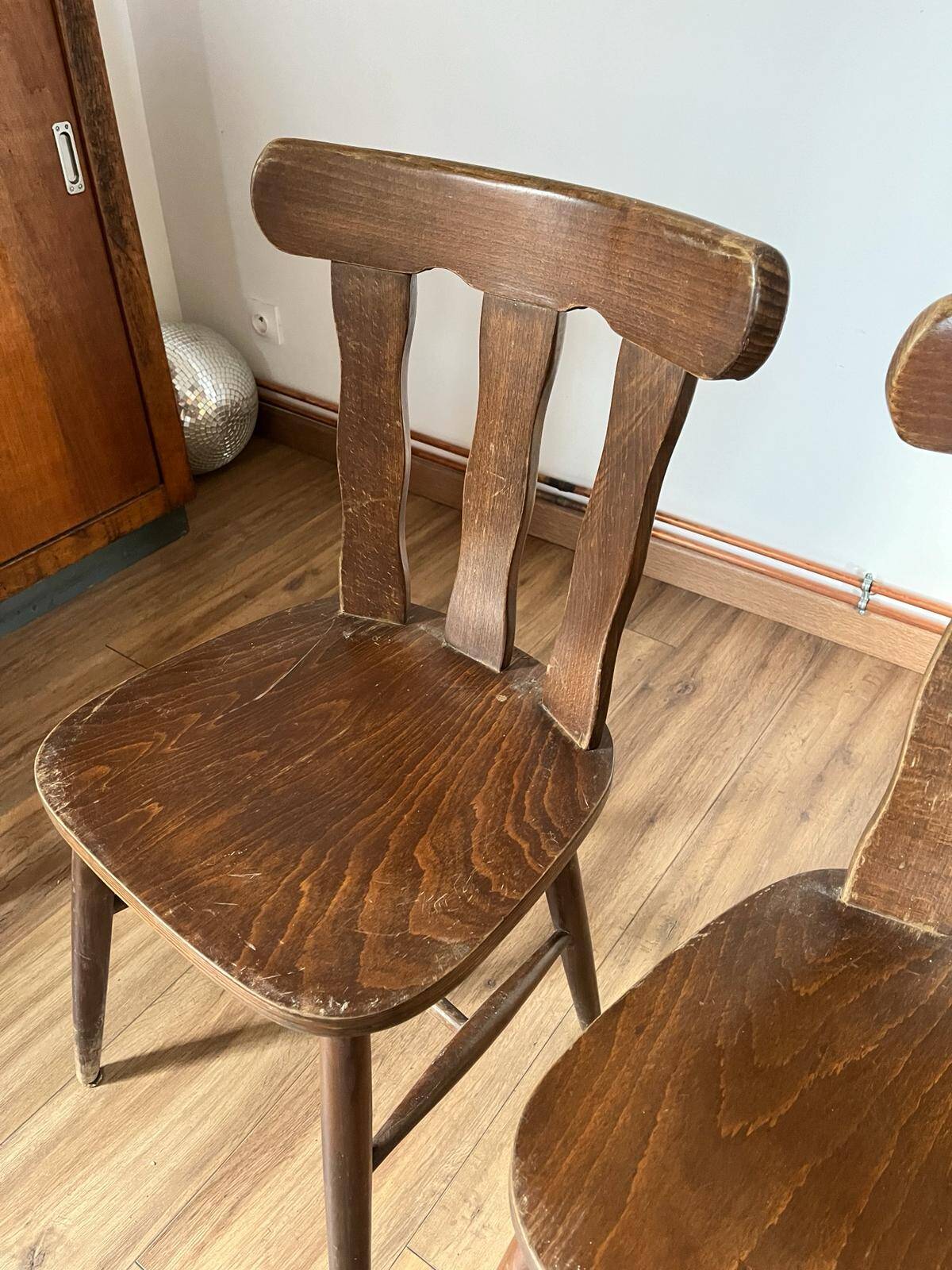 Pair of bistro chairs