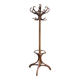 Vintage parrot coat rack in raw wood, renovated.