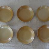 6 hollow plates cap Grès Village CNP France