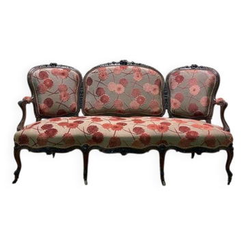 Canapé - Banquette Napoléon III  / Louis XV
