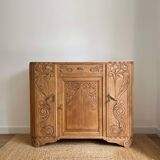 Art Deco oak sideboard with mirror (removable)