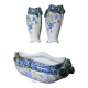 Set of two vases and a planter Luneville KG early 20th century