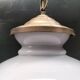 Large opaline pendant light