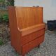 Vintage teak secretary, mid-century