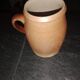 Vintage iridescent stoneware pot