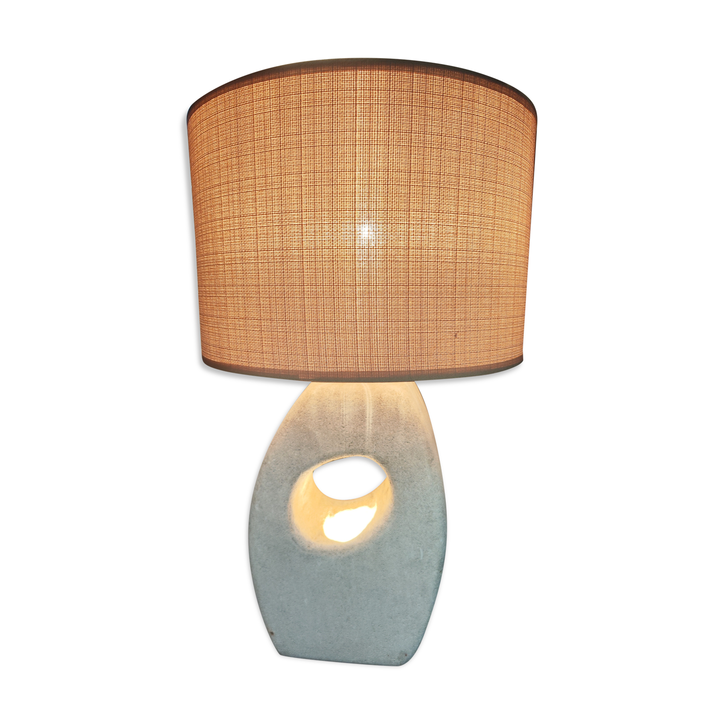 Albert Tormos brutalist stone lamp of Luberon circa 50/70