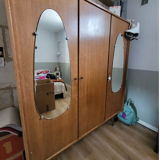 Wardrobe with mirrors