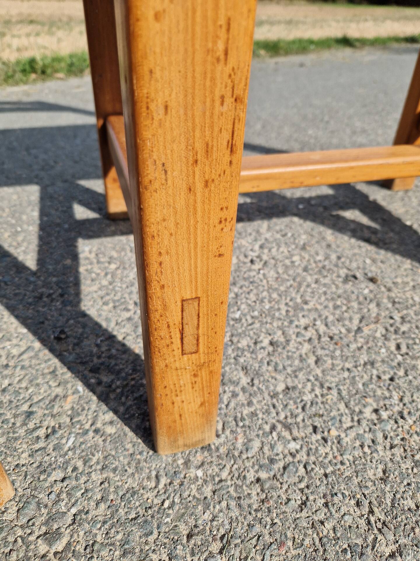 Set of 4 elm chairs from the Regain house.