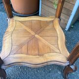 Marble and marquetry stool