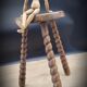 Tripod stool with turned feet