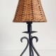 Mid-20th Century Spanish Hand-Forged Wrought Iron Table Lamps