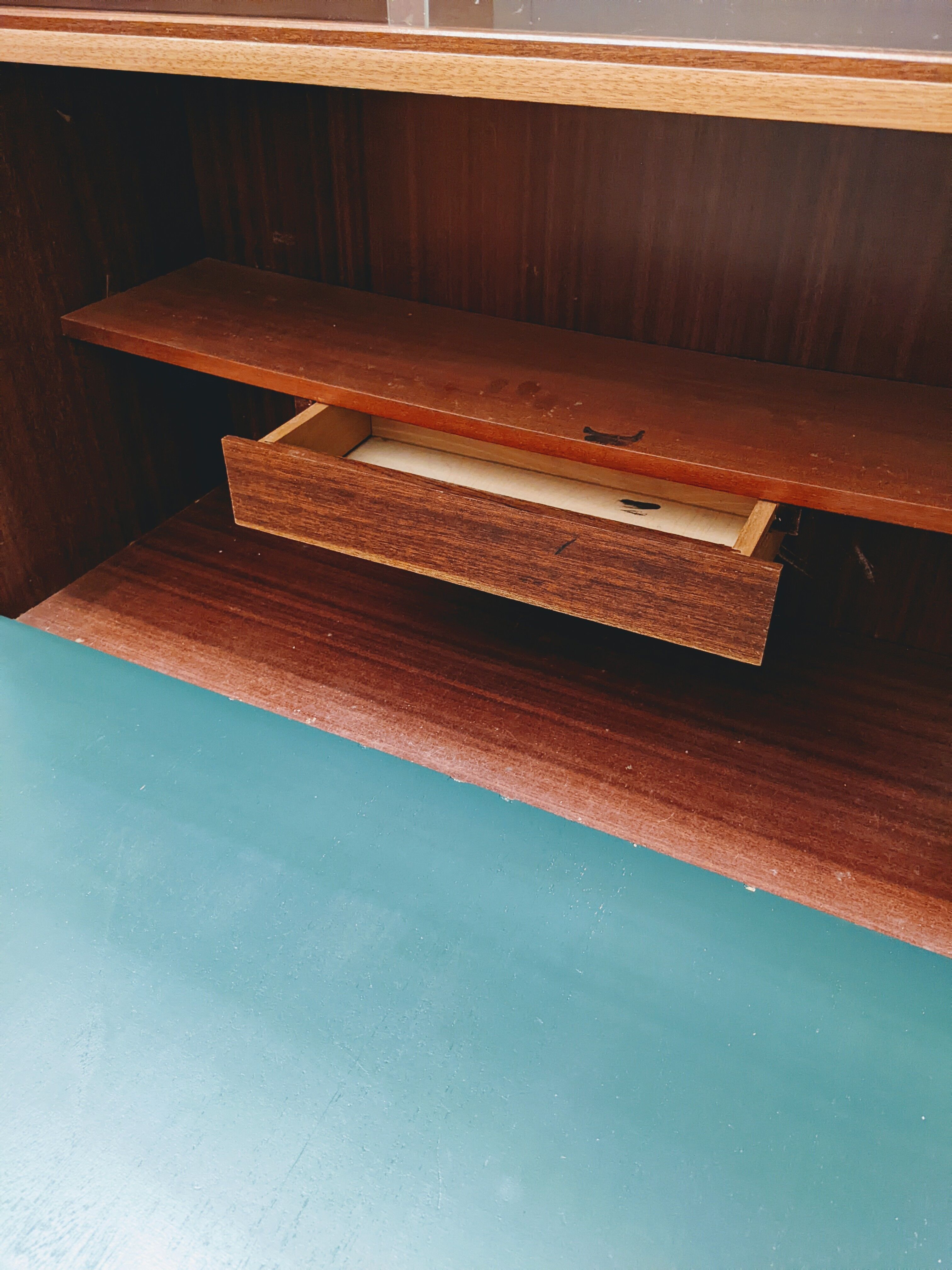 Vintage wooden secretary / showcase / office