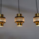 Dutch design metal hanging lamp 70s