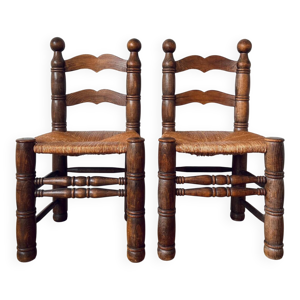 Paire de chaises rustiques - charles