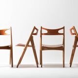 Set Sawbuck Dining Chairs - Hans J. Wegner