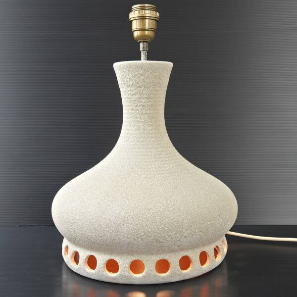 Lampe vintage 1970 émaillage orange