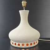 Vintage 1970s orange enamel lamp
