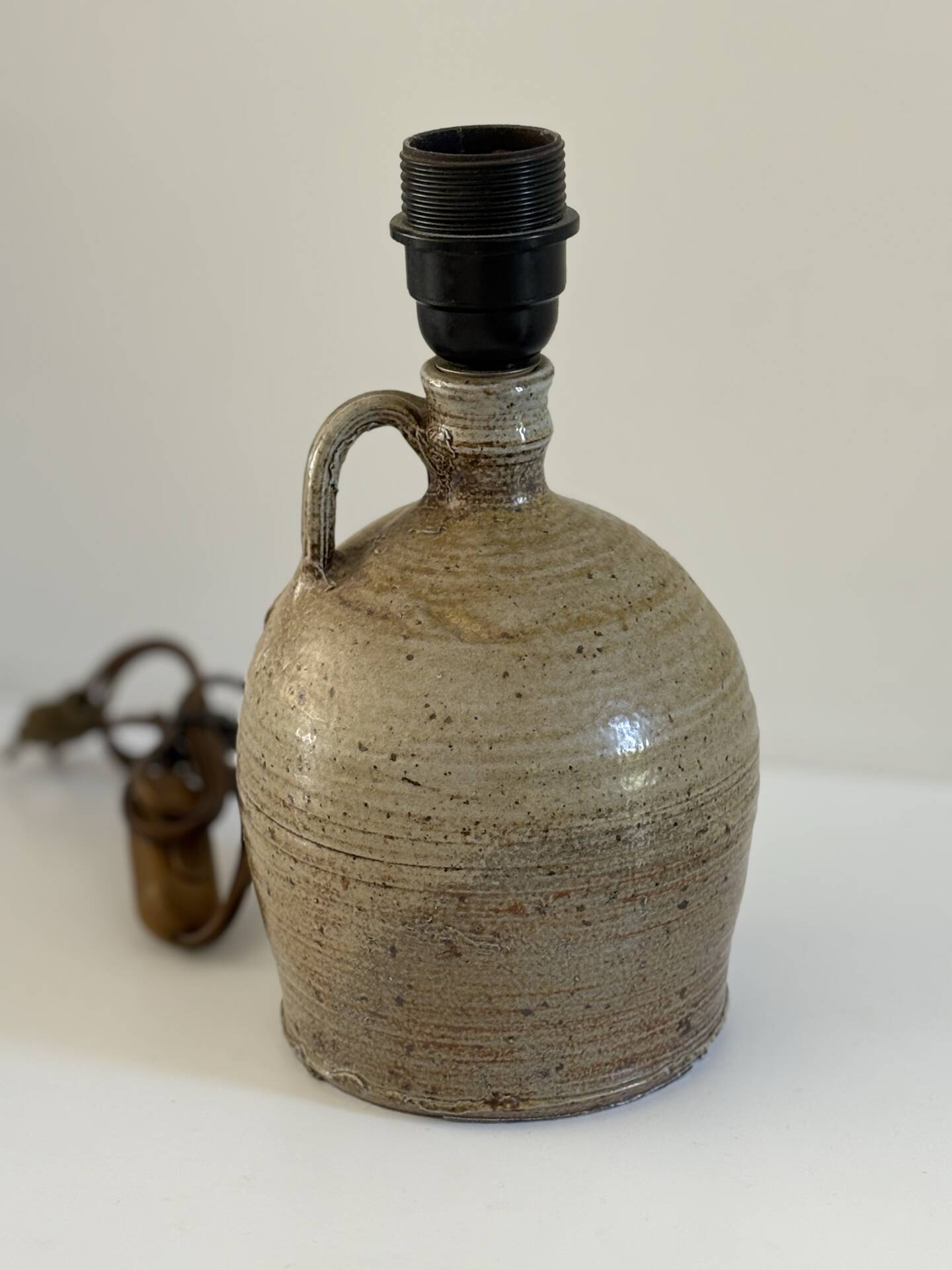 Lamp base in glazed stoneware – handmade ceramics