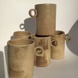 5 Handmade Aus stoneware mugs