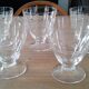 Lot of 5 engraved wine glasses