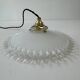 Vintage opaline lace pendant light, 25.5 cm
