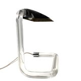 Peter hamburger, crylicord modernist crylicord desk lamp, knoll international, 1960s