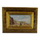 Oil on wood – Beach scene with cliffs – signed SP
