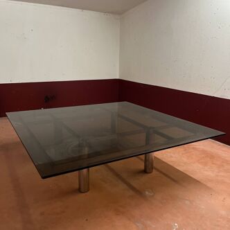 Table basse carrée modèle "André II" - Tobia SCARPA pour GAVINA-KNOLL