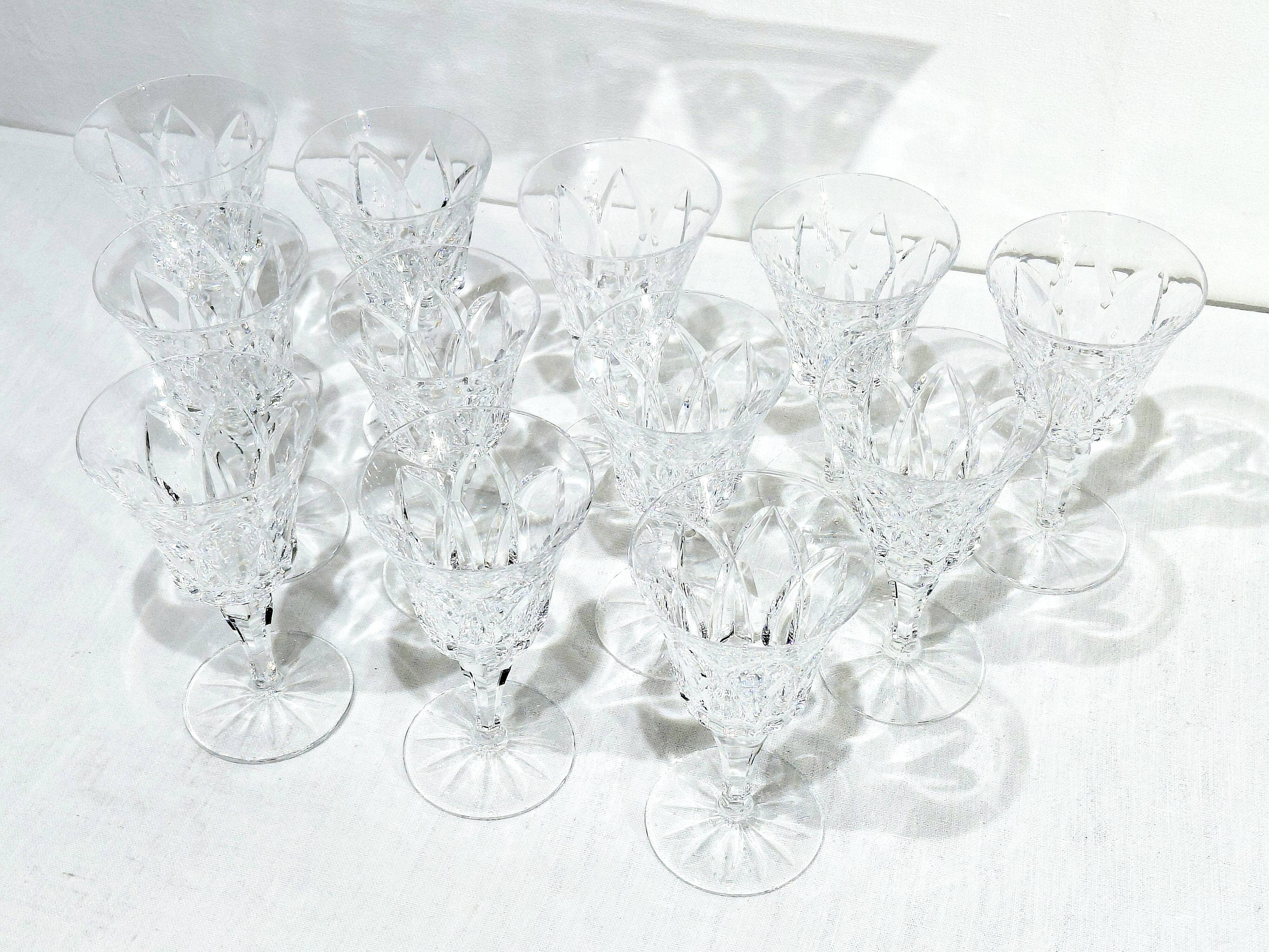 12 white wine glasses St Louis model Camargue