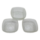 3 glass ramekins