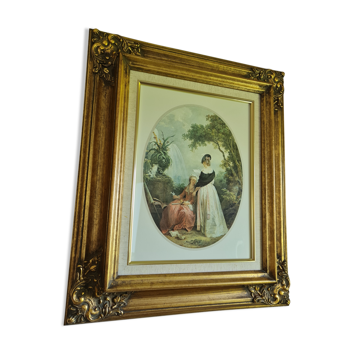 Classical painting gilded