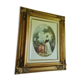 Classical painting gilded